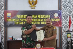 Pemprov Jambi Buat MoU dengan Korem 042/Gapu Soal Karya Bhakti TNI