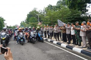 Danrem 042/Gapu Hadiri Apel Nyata Peningkatan Tertib Berlalu Lintas