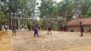 Satgas Gelar Turnamen Voli Di Lokasi TMMD