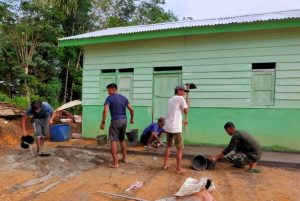 Satgas TMMD 115 Kodim 0415/Jambi Percepat Sasaran Fisik Bedah Rumah