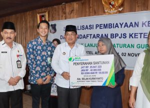 Bupati Hadiri Sosialisasi Pembiayaan Kepesertaan dan Pendaftaran BPJS Ketenagakerjaan