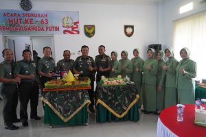 Peringati HUT Ke-63, Korem 042/Gapu Gelar Syukuran Secara Sederhana