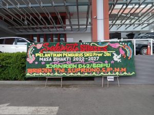 Karangan Bunga Ucapan Selamat Padati Lokasi Pelantikan SMSI Jambi