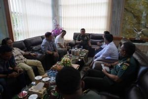Jelang Pelantikan, Pengurus SMSI Jambi Silaturahmi dengan Danrem 042/Gapu