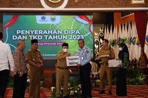 Elok Nian! Kanwil Kemenkumham Jambi Sabet Penghargaan Satker Nilai IKPA dan Laporan Keuangan T.A 2022 Terbaik Kategori Pagu Sedang