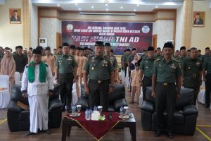 Sambut Hari Juang TNI AD, Korem 042/Gapu Gelar Doa Bersama