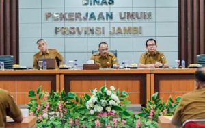 Dinas PUPR Provinsi Jambi Laksanakan Rapat Monev Pelaksanaan APBD dan APBN 2022