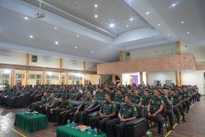Prajurit dan PNS Korem 042/Gapu Terima Sosialisasi Operasi Gaktib Dan Yustisi dari Denpom II/2 Jambi