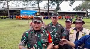 Danrem 042/Gapu Hadiri Apel Gelar Pasukan Kesiapsiagaan Bencana Erupsi Gunung Kerinci