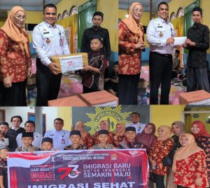 Sambut Hari Bhakti Ke-73 Imigrasi Kerinci Adakan Bakti Sosial