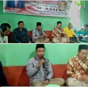 Reses Ke Dapil V, Anggota DPRD Tanjabbbar H. Assek Tampung Aspirasi Masyarakat Senyerang Dan Pengabuan