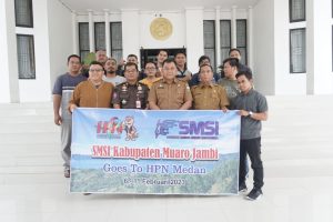 Berangkat HPN Ke Medan, SMSI Muaro Jambi Di Lepas Sekda Budhi Hartono