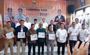 Didampingi Ketua KONI, Abdullah Sani Resmikan Peluncuran Logo dan Maskot Porprov XXIII Jambi