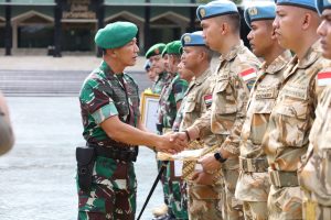 Berikan Penghargaan dan Sambut Satgas Konga Unifil, Pangdam XIV/Hsn: Bekerja Yang Lebih dan Cerdas