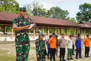 Kasrem 042/Gapu Buka Latihan dan Pembentukan TRC Satgas Karhutla Provinsi Jambi 2023