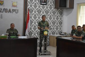Korem 042/Gapu Gelar Taklimat Akhir Pengawasan Post Audit Itdam II/Swj TA 2023