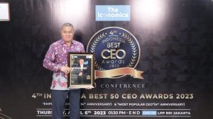 Mohamad Feriadi Soeprapto Dinobatkan ke Empat Kalinya sebagai Indonesia Best 50 CEO Awards 2023