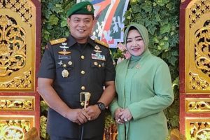 Danrem 042/Gapu Hadiri Acara Syukuran HUT Ke-77 Persit KCK Di Makodam II/Sriwijaya