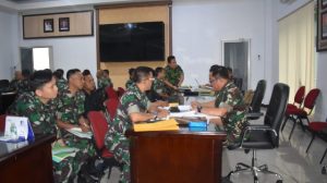 Korem 042/Gapu Terima Taklimat Awal Tim Pengawas Post Audit Itdam II/Sriwijaya