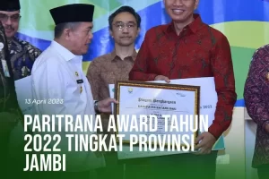 Bupati Batanghari Terima Penghargaan Paritrana Award 2022