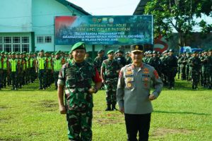Wujud Sinergitas dan Soliditas, TNI-Polri di Jambi Gelar Apel Bareng