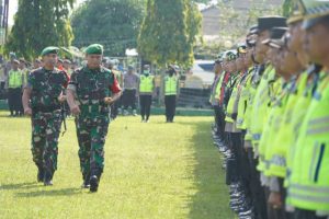 Jelang Kunjungan Presiden RI di Jambi, TNI-Polri Laksanakan Apel Gelar Pasukan Pengamanan