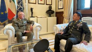 Bahas Profesionalisme Prajurit, Kasad Adakan Kunjungan Kehormatan Kepada Kasad Italia