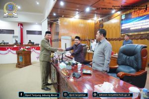DPRD Tanjabbar Gelar Paripurna III, Penyampaian Tanggapan Bupati dan Penetapan Pansus Ranperda RTRW