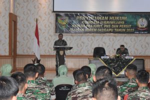 Korem 042/Gapu Gelar Penyuluhan Hukum