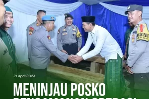 Fadhil Arief Kunjungi Pospam Operasi Ketupat Idul Fitri 1444 H