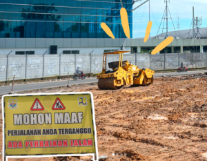 Hati-Hati Saat Melintas, Dinas PUPR Provinsi Jambi Lebarkan Jalan Akses VIP Bandara Sultan Thaha