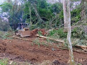Luar Biasa, Alat Berat Ini Tanpa Henti Bekerja Membuka Jalan Sasaran Fisik TMMD ke-117 Di Talang Silungko