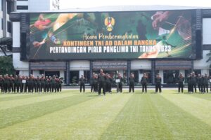 Wakasad Berangkatkan Kontingen TNI AD Ikuti Pertandingan Olahraga Piala Panglima TNI Tahun 2023