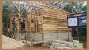 Pembangunan RTLH TMMD Kodim 0416/Bute Hampir Rampung