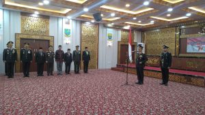 Kasrem 042/Gapu Ikuti Upacara Peringatan Hari Bhayangkara ke-77 Tahun 2023