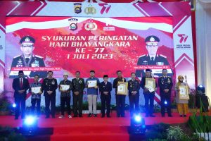 Kasrem 042/Gapu Hadiri Syukuran HUT Bhayangkara Ke 77