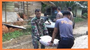 TNI-Polri Solid Dalam Pengerjaan Sasaran TMMD Ke 117 Di Desa Talang Silungko