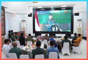 Kodam II/Sriwijaya Gelar Nobar Puncak Kasad Award 2023 Pemberian Apresiasi Kepada Awak Media