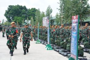 Asops Panglima TNI Periksa Kesiapan Operasi Satgas Yonarhanud 12/Sbp