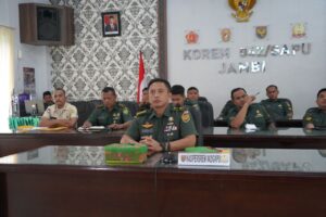 Kasipers Kasrem 042/Gapu Ikuti Sosialisasi TWP AD Secara Virtual