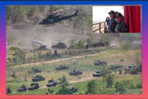 Kasad Saksikan Latihan Puncak Latgab TNI Dharma Yudha Tahun 2023