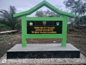 Manunggal Bersama Rakyat, Progres Fisik TMMD di Talang Silungko Capai 100 Persen