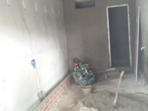 Progres Pengerjaan Tempat Wudhu Dan MCK TMMD Kodim Bute Capai 85 Persen