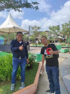 IPDA Osbon Sinurat Cek Lokasi Festival Gong Sitimang, Dansat Brimob Polda Jambi Diagendakan Hadir