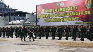 Pangdam II/Sriwijaya Berangkatkan Yonarhanud 12/SBP Ke Perbatasan RI-Malaysia