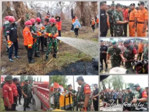 Kasad Tinjau dan Apresiasi Penanganan Karhutla di Jambi