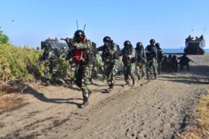 Pasukan Gabungan SGS 2023 Berhasil Mendarat Dan Kuasai Pantai Banongan