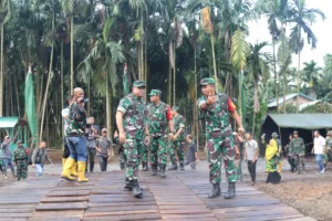 Asintel Kasad Mayjen TNI Jaka Tandang Tinjau Langsung Program TMMD Ke 118 Kodim 0419/Tanjab