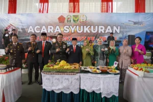 Edi Purwanto Hadiri Upacara dan Syukuran Hut TNI ke 78 di Makorem 042/Gapu