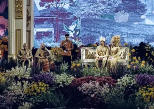 Al Haris Berikan Sambutan Wakili Keluarga Besar Ngunduh Mantu Putra CE Khalid dan Divya